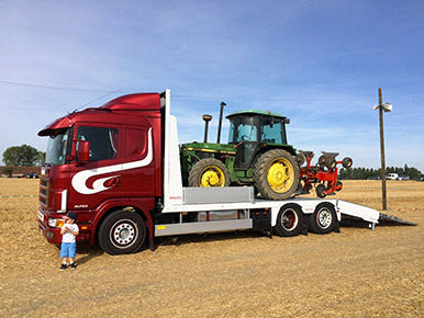 Transport d'engins agricoles