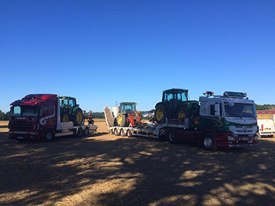 Transport d'engins agricoles