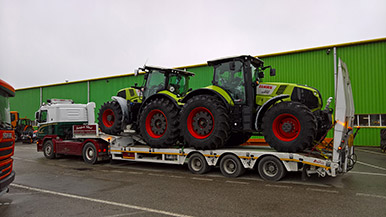 Transport d'engins agricoles