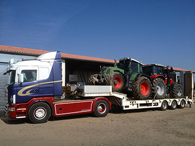 Transport d'engins agricoles