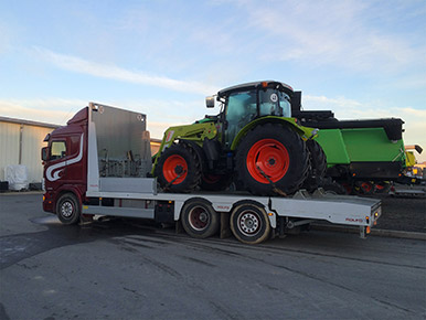 Transport d'engins agricoles