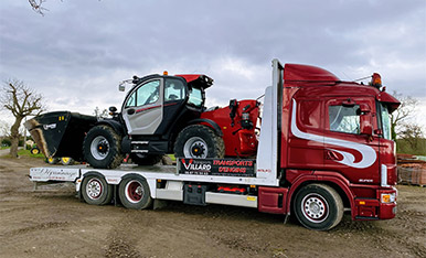 Transport d'engins pour l'agriculture en Loire et Rhône-Alpes