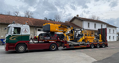 Transport de nacelles élévatrices ou nacelles de chantier