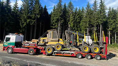 Transport exceptionnel véhicules et matériels destinés au travail en forêt