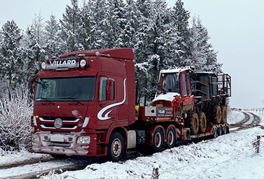 Transport exceptionnel véhicules et matériels destinés au travail en forêt