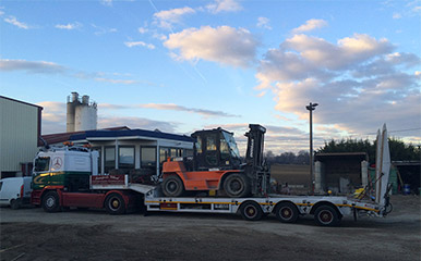 Transport d'engins industriels