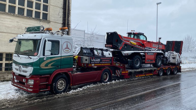 Transport routier d'engins de manutention