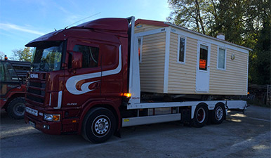 Transport de mobil home et engins divers